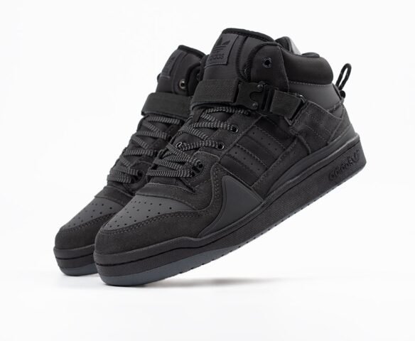 Зимние Adidas Forum 84 High black черные Зимние Adidas Forum 84 High black черные